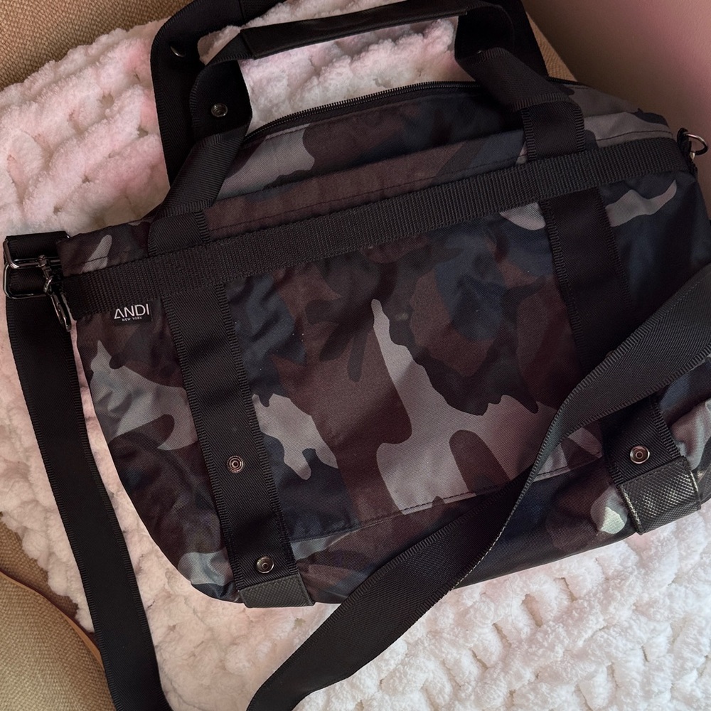 ANDI Black Camouflage Crossbody Bag for Women